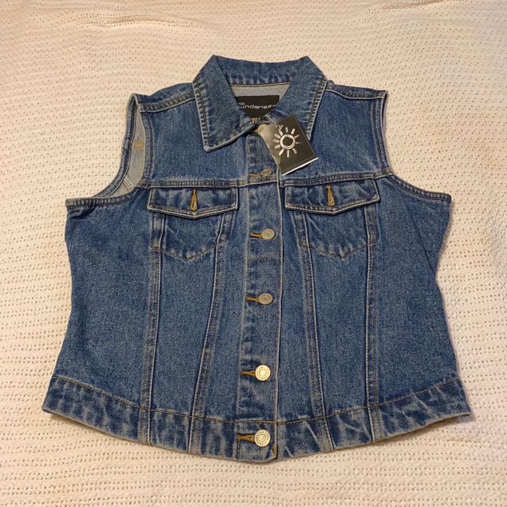 No boundaries denim vest Junior small
